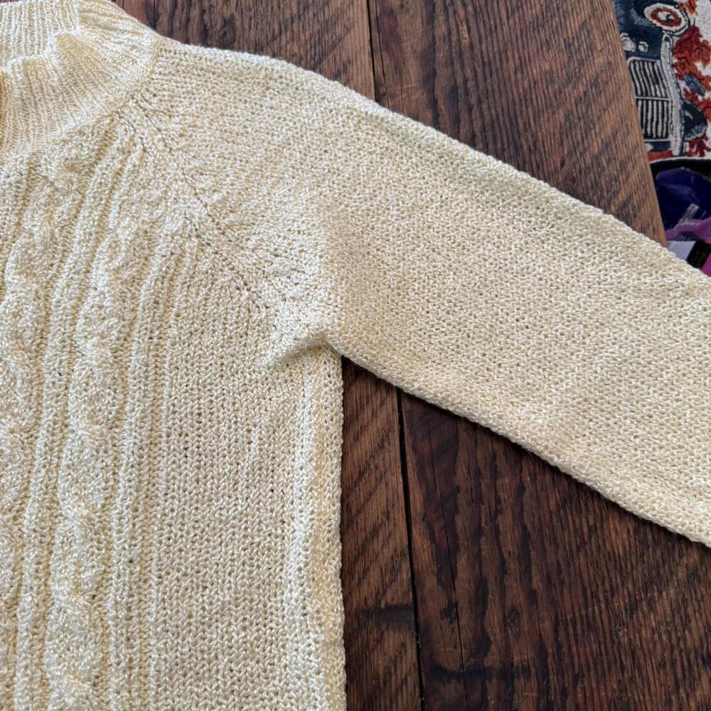 Vintage Jennifer Moore butter yellow knit sweater - Picture 5 of 6